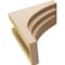 Ekena Millwork 7"W x 14"D x 14"H Classic Rockford Rough Cedar Woodgrain TimberThane Corbel, Primed Tan CORUR07X14X14ROCRCPR - alternate 2